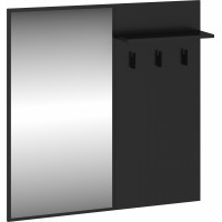 Spogulis ar drēbju pakaramo BOSS-19 L, Melns